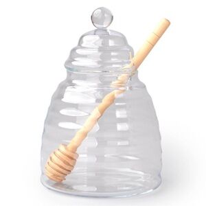 Target Bullseye Playground Honey Jar Glass Storage with Dipper NEW Spring Decor